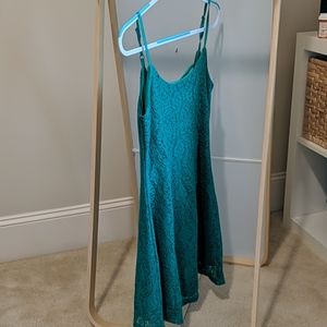 Green lace dress